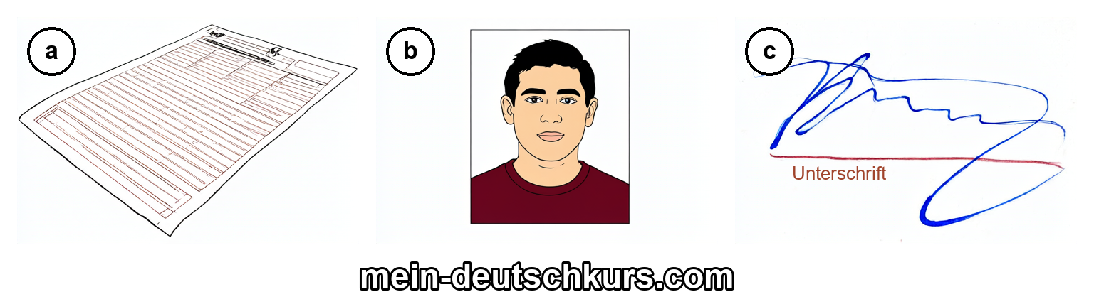 Was fehlt für die Anmeldung?