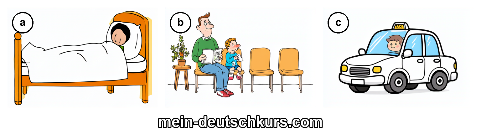 Warum kann der Mann nicht zur Arbeit kommen?